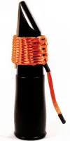 Clarinet ligature Bambu AC06 - Woven ligature with two tie cords for clarinet. Orange