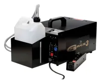 LE MAITRE G-Force 3 DMX. Генератор дыма. Мощность: 2 000Вт. Емкость для размещения канистры 5 литров . Управление DMX-512, опции: проводной ПДУ. Производительность: 850 м3/мин. Габаритные размеры (ШхВхГ): 410х290х200мм. Масса: 12кг