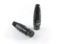 PROCAST cable XLR6/Female - XLR (female) балансный разъем - гнездо под пайку,3 контакта, на кабель 6мм, металлический корпус, цвет черный