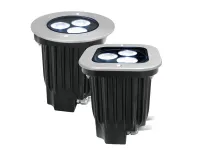 SILVER STAR AP785SWT TETRA i3 (S) Встраиваемый архитектурный LED-светильник для установки в пол. Световой поток 550 Lm, сила света 2900 Кд/10 m, источник света 3*Warm White LED, управление DMX-512, оптика 16 град., строб, диммер, max мощность 12 Вт, IP 66