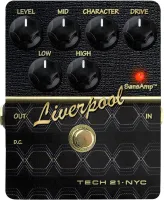 CS-LV Liverpool Tech21 гитарная педаль дисторшн, ретро звук 60-х годов. Ручки Level, Mid, Character, Drive, Low, High; 431г; 147 х 106 х 63,5 мм; плотный металлический корпус; 9 В без батареи в компл.