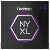 D`addario nyxl1164  cтруны для 7-струнной электрогитары, уникальный сплав, 11-64, medium