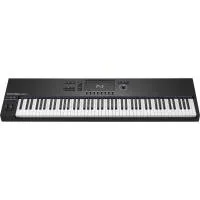 MIDI клавиатура [29855] Native Instruments [Kontrol S88 Mk3] 88 клавиш, полновзвешенные Fatar, чувствительны к скорости нажатия с послекасанием, дисплей, 8 энкодеров, колеса высоты тона и модуляции, 4 входа для педалей, MIDI вход/выход