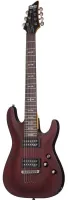 SCHECTER OMEN-7 WSN - 7-струнная электрогитара, 24 лада, корпус: липа, гриф: клён, на болтах, накладка палисандр, звукосниматели HH Schecter Diamond Plus, регулировки: громкость, тон, 3х позиционный переключатель, Цвет: Walnut Satin (WSN)