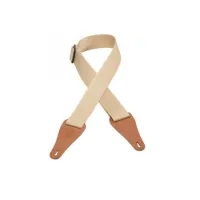 M8V TAN XL Бежевый ремень для гитары, ширина 5 см, полипропилен, кожанные наконечники. Длина регулируется до 135 см (54")