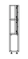 Triolion Floor Mount 49" no Push in/out - Напольное крепление для панелей 49", черный цвет, без механизма выдвижения