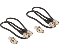 SHURE UA600 Комплект для фронтального монтажа антенн включает в себя 2 коаксиальных кабеля BNC-BNC (60 см) и 2 встраиваемых разъёма.