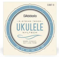 D'Addario EJ88T-6 Nyltech Комплект струн для 6-струнного укулеле тенор
