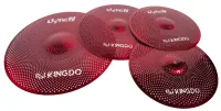 KINGDO LOW VOLUME SET 14"+16"+20" RED - комплект тарелок, специальный сплав, medium, звучание тихое