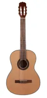 ARIA AK-30 - Гитара классическая, верхняя дека: ель, задняя дека и обечайка: махагон (красное дерево), гриф: махагон (красное дерево), накладка: палисандр, бридж: палисандр, цвет - натуральный