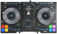 HERCULES DJ CONTROL Jogvision - Микшерный пульт с индикацией по центру сенсорных дисков.