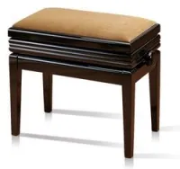Hidrau bg5 walnut gloss 3 (tc6)  банкетка, орех полированная, бежевый бархат