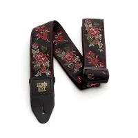Ernie Ball 4142 жаккардовый ремень с рисунком Red Rose