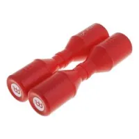 Meinl sh5r  шейкер пластиковый, круглый, цвет красный, пара
