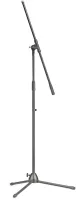 STAGG MIS-0822BK - микрофонная стойка, материал сталь, высота 103-166см, длина журавля до 56см, вес 2 кг, цвет черный