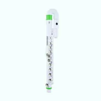 NUVO jFlute - White/Green флейта, изогнутая головка, материал - пластик, цвет - белый/зеленый, в комплекте - мундштук,
