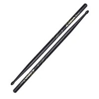 ZILDJIAN Z5BB 5B BLACK барабанные палочки с деревянным наконечником, цвет - черный, материал: орех