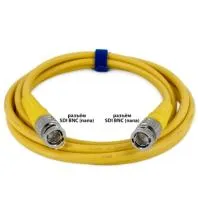 12G SDI BNC-BNC (mob) (yellow) 3 метра мобильный/сценический кабель (желтый) GS-PRO