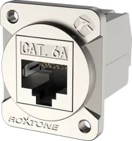ROXTONE RAD-C6A-IDC Разъем RJ45(CAT6a) панельный, гнездо, тип-D, монтаж провода IDC