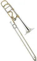 Trombone Bb/F Stomvi Titan TB5120 - Professional master Bb/F trombone with a quart valve with a lacquered body and silver-plated removable bell on one screw