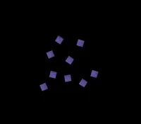 Конфетти бумажное 6х6мм фиолетовое