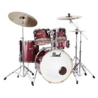 Pearl exx725br/ c704  ударная установка из 5-ти барабанов, цвет black cherry glitter, (4 коробки