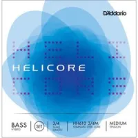 D`addario hh610 3/4m  комплект струн для контрабаса 3/4 helicore hybrid, medium tension