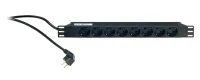 KandM 28670-000-55 сетевой распределитель, алюминиевый корпус, 8 разъемов на передней панели