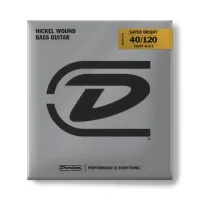 DBSBN40120S Super Bright Комплект струн для 5-стрбас-гитары, никелир, Short Scale, 40-120, Dunlop