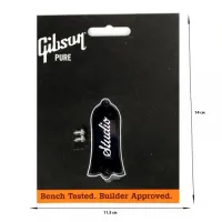 GIBSON Truss Rod Cover, Standard Black крышка анкера с надписью, цвет черный