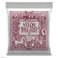 ERNIE BALL 2409 Ernesto Palla BlackandGold Nylon Medium 28-42 - Струны для классической гитары