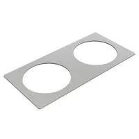 FORMING FUNCTION 9003000202- Металлическая рамка для 2 встраиваемых розеток серии Powerdot, серебристая