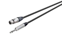 ROXTONE NMXJ210/10 Кабель микрофонный, D 6.5 мм, 3P Female XLR - 6.3mm JACK mono (Neutrik: NC3FXX-NP2X), 10м.