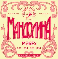 M26Fx Комплект струн для мандолины, фосфорная бронза, Господин Музыкант