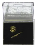 Значок на клипсе зол. напыление"кларнет" Pick Boy made in Japan