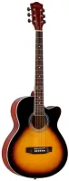 PHIL PRO AS - 3904 / 3TS - Фолк 39" с вырезом , верхняя дека - липа , нижняя дека и обечайка - липа , гриф - катальпа, накладка - палисандр, порожек - палисандр, анкер двойного действия