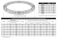 ИМЛАЙТ Q29-D3 Круг квадратной конфигурации диаметром 3м, 290x290мм, d40x2 \ d16x2мм. Крепежный размер 180х180мм, М10. Рисунок перемычек круговой. Четыре сегмента.