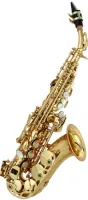 Soprano saxophone LC SC-601CL - Advanced professional brass curved soprano saxophone with transparent lacquer finish
