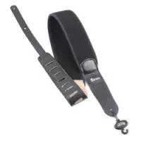 Blacksmith ls-0761 black  ремень для гитары, неопрен сверху, замша снизу, 70 мм, черный
