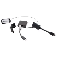 Kramer AD-RING-8- Комплект переходников на общем кольце, включает переходники USB тип C (вилка) на HDMI (розетка) 4K/60 (4:2:0); Mini DisplayPort (вилка) на HDMI (розетка) 1080p