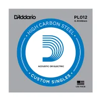 PL012 Plain Steel Отдельная струна без обмотки, сталь, .012, D'Addario