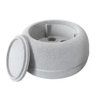 FORMING FUNCTION 9451000102- Розеточный блок с четырьмя розетками и двумя USB-портами для зарядки, светло-серый