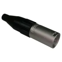 Amphenol AC4M Кабельный разъем XLR, AC Серия, Папа, 4 контакта, Точеные контакты, Никель, Стандартный