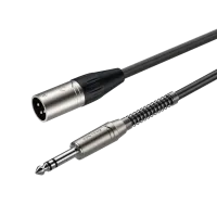 ROXTONE SMXJ260/10 Кабель микрофонный, D 6,0мм, 2x0,22mm2(MC002), 3P Male XLR (RX3MP-NT) - 6.3mm JACK stereo (RJ3PP-NN), SAMURAI package, 10м, Вес:0,423kg; поставляется по 35шт. в коробке: 46x32x23см