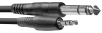 STAGG SAC3MPSBPS - аудио шнур, 3 метра, stereo jack - stereo mini jack, пластик