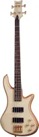 SCHECTER STILETTO CUSTOM-4 NAT - 4х струнная бас-гитара, 24 лада, корпус красное дерево с топом из волнистого клёна, гриф: клён/орех, на болтах, накладка: палисандр, звукосниматели: HH, EMG 35HZ, регулировки: Мастер громкость, бленд, 2х полосный активный 