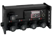 ETC SmartModule 2 CE, 4 x 2.3kW, Single UK 15A conn. Переносной диммерный блок с ручкой со встроенным процессором управления диммерными каналами 4 x 2.3кВт, 4 разъема UK 15A