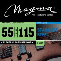 Magma Strings BE220S - Струны для бас-гитары 55-115, Серия: Stainless Steel, Калибр: 55-75-95-115, Обмотка: круглая, нержавеющая сталь, Натяжение: New
