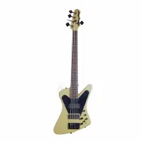 DEAN USA JE HYBRID - бас-гитара, 5 струн, актив. эл., с кейсом, пр-во США, цвет золотистый металлик