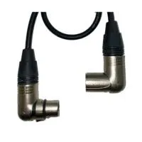 XLR3M-R [угловой] - XLR3F-R [угловой] 100 метров (black) кабель (черный) GS-PRO